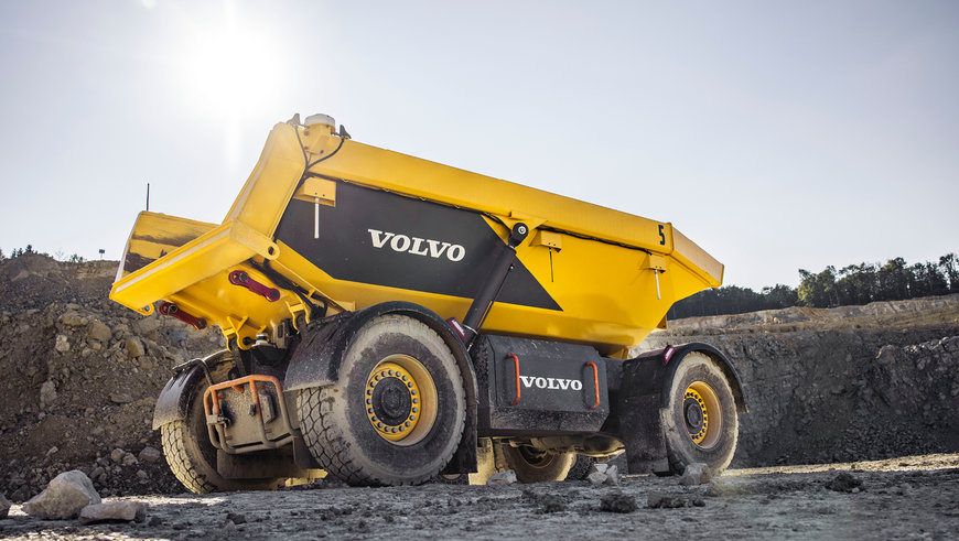 Volvo och Holcim i samarbete med autonoma elektriska dumprar